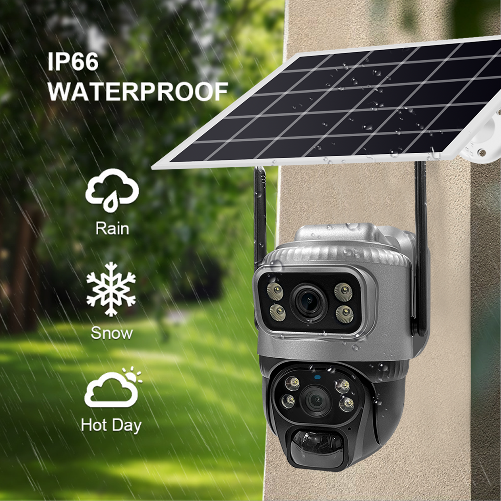 V380 Pro 4k Wifi Wireless Outdoor 4g Solor Camera